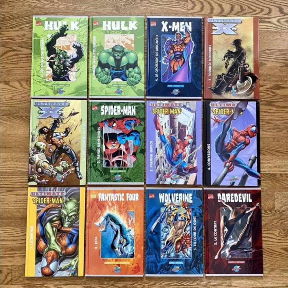 FRENCH 12 Hardcover Comics Books Presses Aventure Bande Dessinées Marvel X-Men +